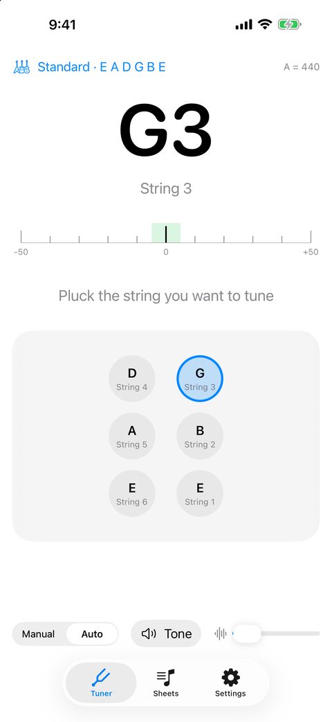Tells you which way to turn, and which peg